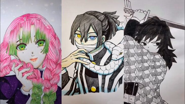 テ ィ ッ ク ト ッ ク 絵 | 鬼 滅 の 刃 イ ラ ス ト – TikTok Kimetsu no Yaiba Painting #199