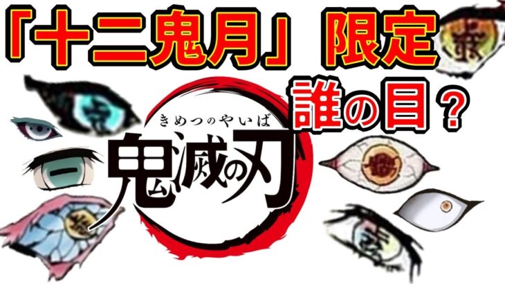 【鬼滅の刃】アニメクイズ 　十二鬼月限定　誰の目？　全16問　無限列車　Demon Slayer　Kimetsu no Yaiba　漫画　Anime quiz　Whose eyes? train