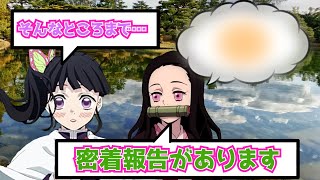 【鬼滅の刃】禰豆子がカナヲの1日に勝手に密着したらどうなるのか？炭治郎のことが大好き過ぎるカナヲのヤバい行動ww【声真似LINE/炭カナ】