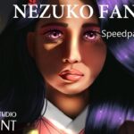 [Speed paint]  Nezuko Fan Art + Photo study