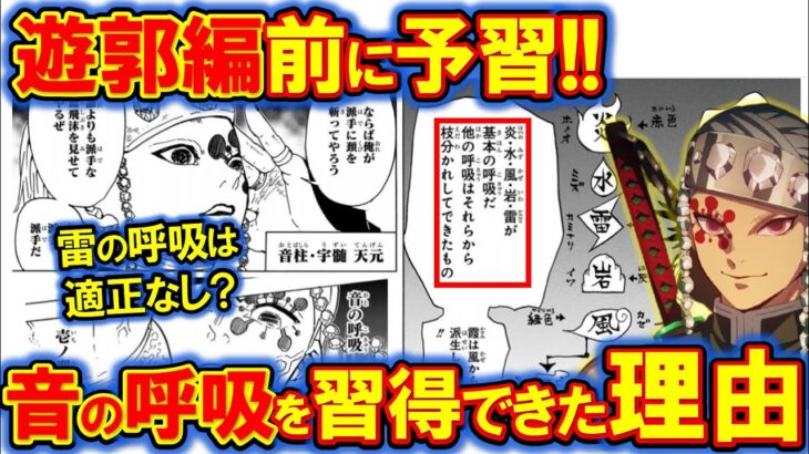 宇髄天元が音の呼吸を習得できた理由とは？雷の呼吸には適性がなかったのか考察！【鬼滅の刃・きめつのやいば】