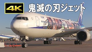 鬼滅の刃ジェット 国内線に就航 / ANA “Demon Slayer Jet 1” first regular domestic flight at Tokyo Haneda Airport