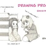 [Let’s draw] 귀멸의 칼날_네즈코와 스파이패밀리 아냐_연필드로잉 / Pencil drawing (Nezuko & Anya) / 원본 속도 + Pencil ASMR