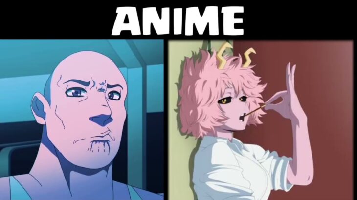 【鬼滅の刃】Anime vs Reddit the rock reaction meme   アニメ vs ヘンタイ ザ・ロック　リアクションミーム