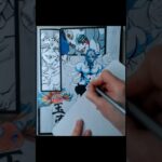 How I Draw Demon Slayer S3 Anime Art #shorts #manga #kimetsunoyaiba #sketch #鬼滅の刃 #アニメ #マンガ #gyokko