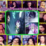 【海外の反応】Demon Slayer Season 3 Episode 9 Girls Reaction 鬼滅の刃 刀鍛冶の里編 9話 女の子- Muichiro Tokito vs Gyokko