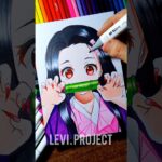 Coloring Nezuko Kamado 😊 #art #nezukokamado #demonslayer #animegirl #coloring #drawinganime