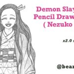 [Let’s draw] 네즈코 그리기 (귀멸의 칼날) / Nezuko drawing (Demon Slayer) / Drawing process / Pencil ASMR