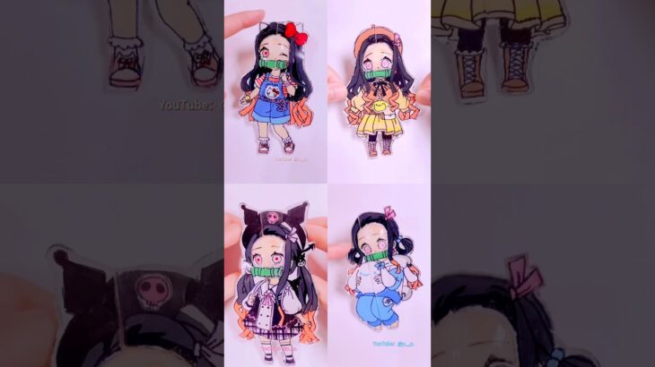 Demon Slayer -Nezuko  Which is your best？ アニメハンドメイド -鬼滅の刃 #anime #diy #demonslayer