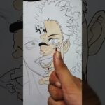 Drawing Sukuna ✨ Rice Art || Jujutsu Kaisen #shorts #jujutsukaisen #animeart