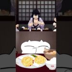 【鬼滅の刃飯】伊之助みたいに天ぷらとか煮物とか食い散らかしたぁい❗️【アニメ飯】#shorts  #アニメ飯  #animefood